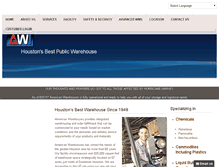 Tablet Screenshot of americanwarehouses.com